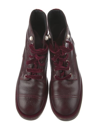 Chanel 2019 Interlocking CC Logo Combat Boots