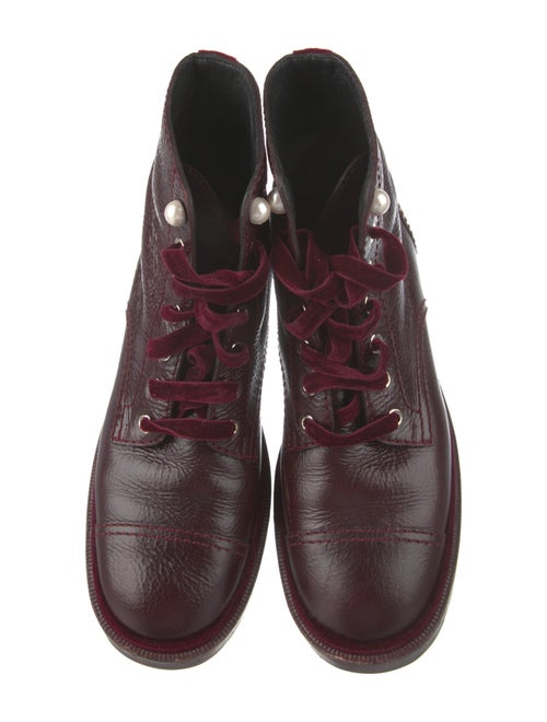 Chanel 2019 Interlocking CC Logo Combat Boots