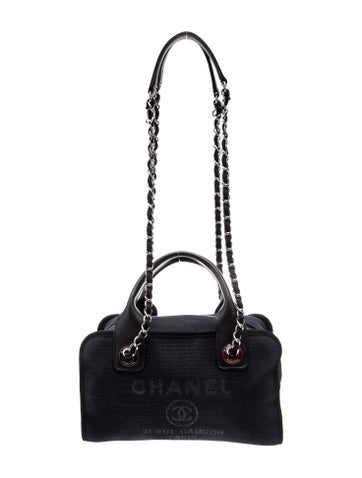 Chanel Handle Bags Deauville Bowling Bag