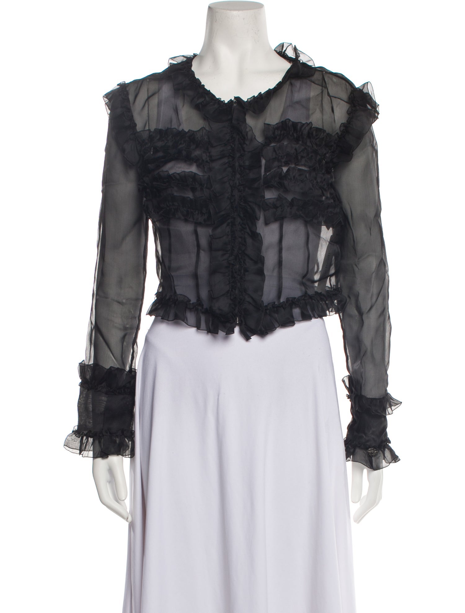 Chanel 2016 Silk Crop Top