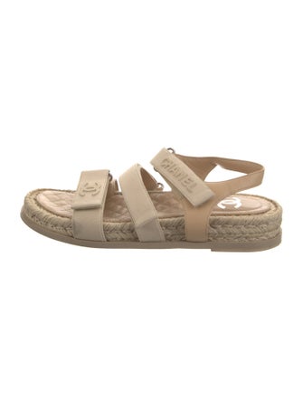Chanel Interlocking CC Logo Canvas Espadrilles