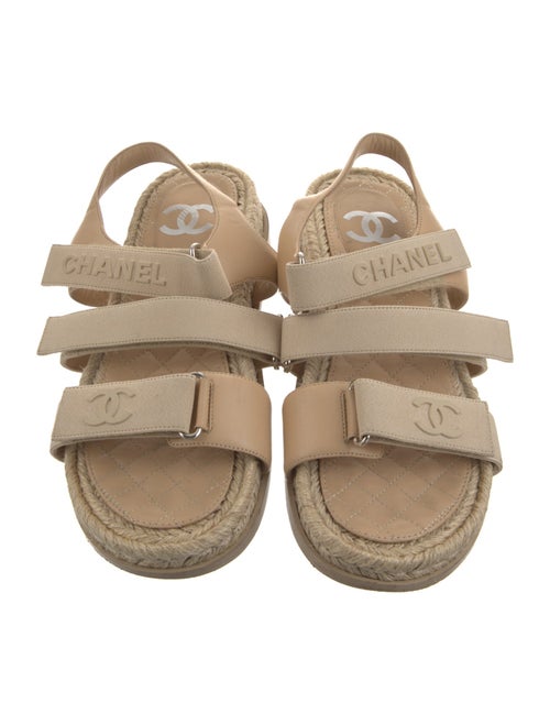 Chanel Interlocking CC Logo Canvas Espadrilles