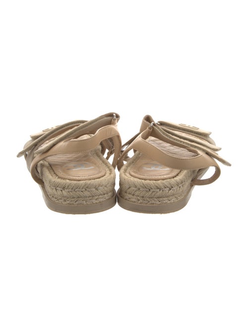 Chanel Interlocking CC Logo Canvas Espadrilles
