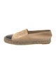 Chanel Interlocking CC Logo Leather Espadrilles