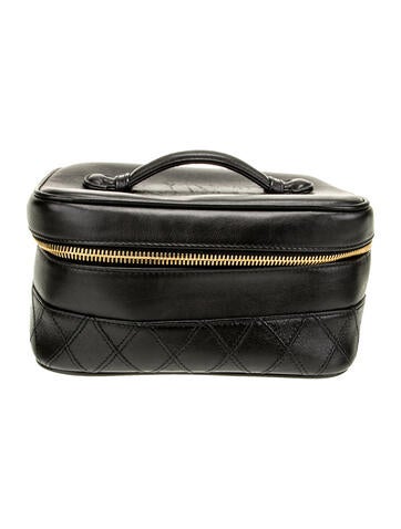 Chanel Cosmetic Bags Quilted Vanity Case