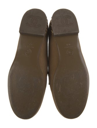 Chanel Interlocking CC Logo Canvas Loafers