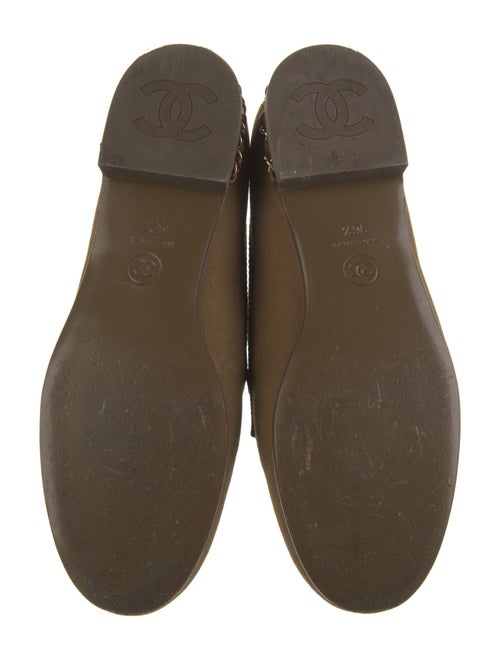 Chanel Interlocking CC Logo Canvas Loafers