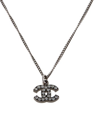 Chanel Strass CC Pendant Necklace