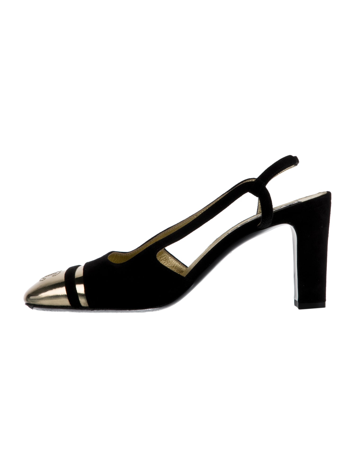 Chanel 2024 Interlocking CC Logo Slingback Pumps