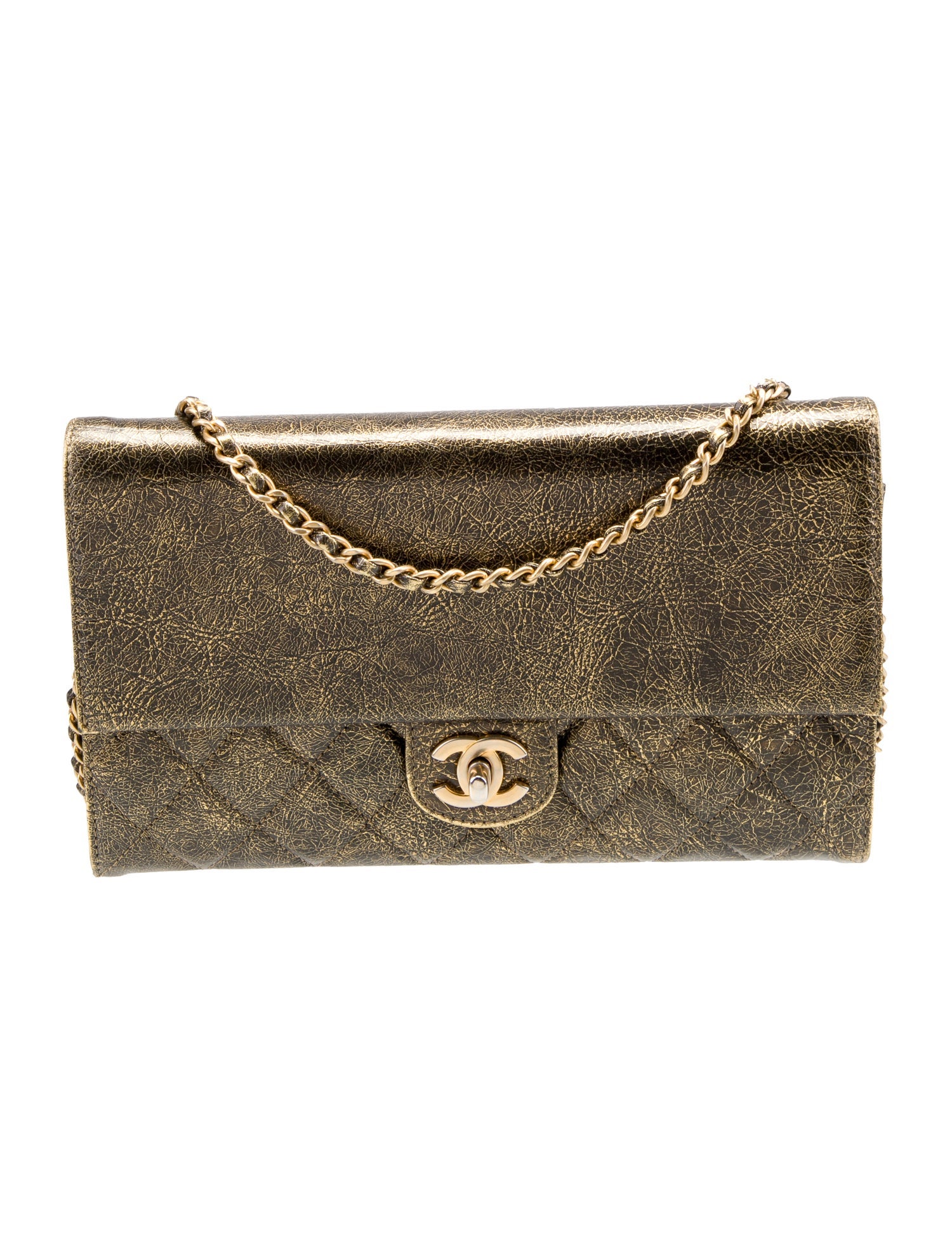 Chanel Zip Away Chain Clutch