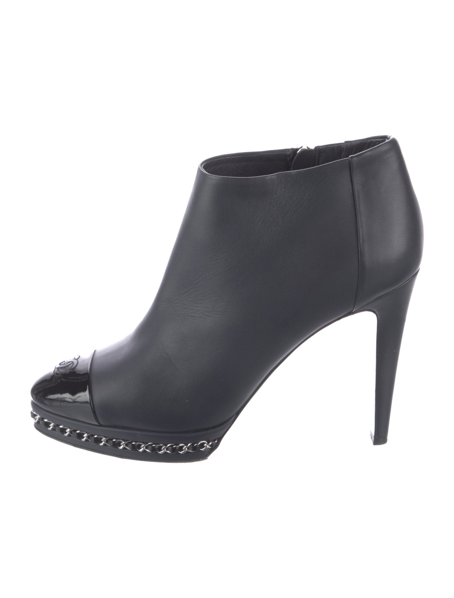 Chanel 2015 Interlocking CC Logo Boots