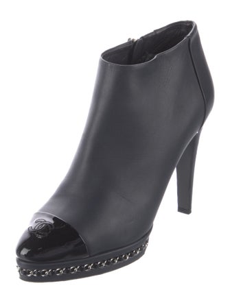 Chanel 2015 Interlocking CC Logo Boots