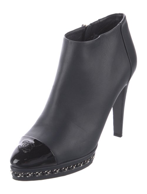 Chanel 2015 Interlocking CC Logo Boots