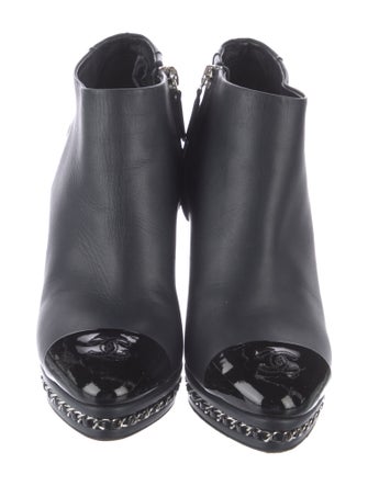 Chanel 2015 Interlocking CC Logo Boots
