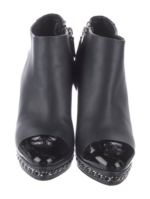 Chanel 2015 Interlocking CC Logo Boots