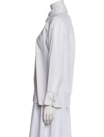 Chanel 2016 Long Sleeve Button-Up Top