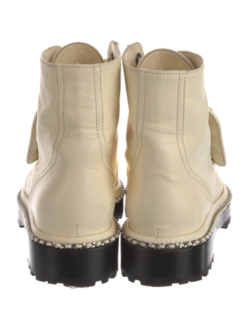 Chanel Interlocking CC Logo Lambskin Combat Boots