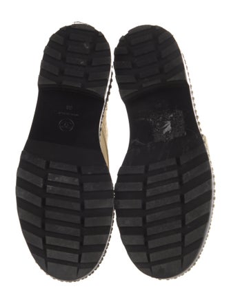 Chanel Interlocking CC Logo Lambskin Combat Boots