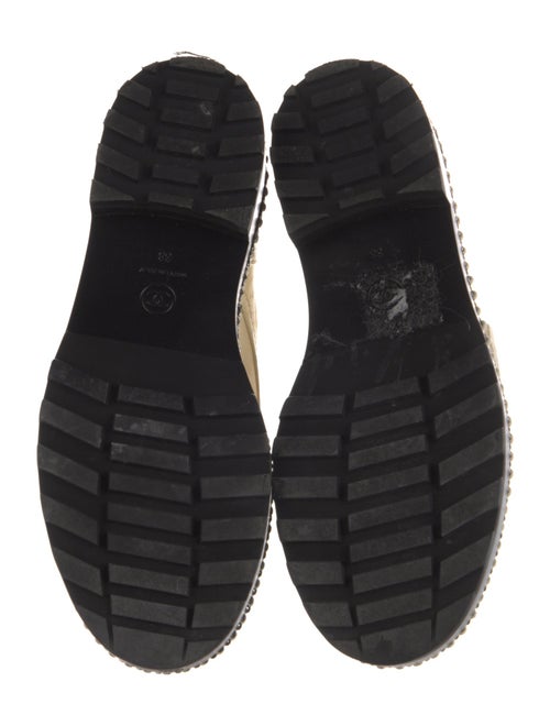 Chanel Interlocking CC Logo Lambskin Combat Boots