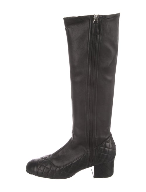 Chanel 2012 Quilted Pattern Riding Boots