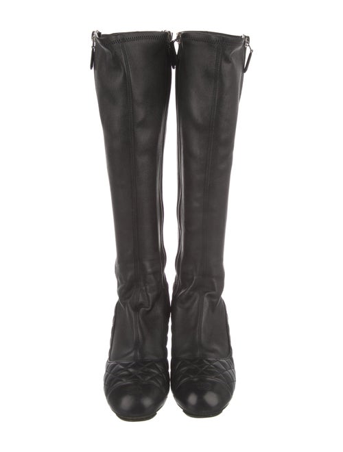 Chanel 2012 Quilted Pattern Riding Boots
