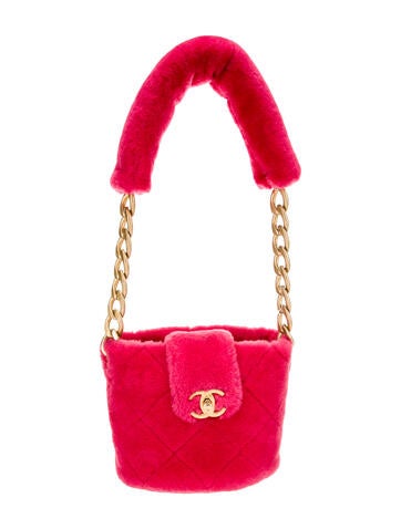 Chanel Bucket Bags Shearling Quilted Bag