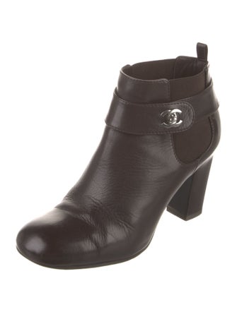Chanel 2013 Interlocking CC Logo Boots