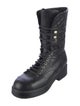 Chanel 2021 Interlocking CC Logo Combat Boots