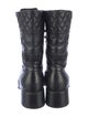Chanel 2021 Interlocking CC Logo Combat Boots