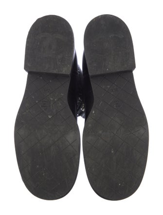 Chanel 2021 Interlocking CC Logo Combat Boots