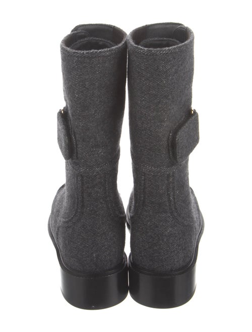 Chanel 2021 Tweed Combat Boots