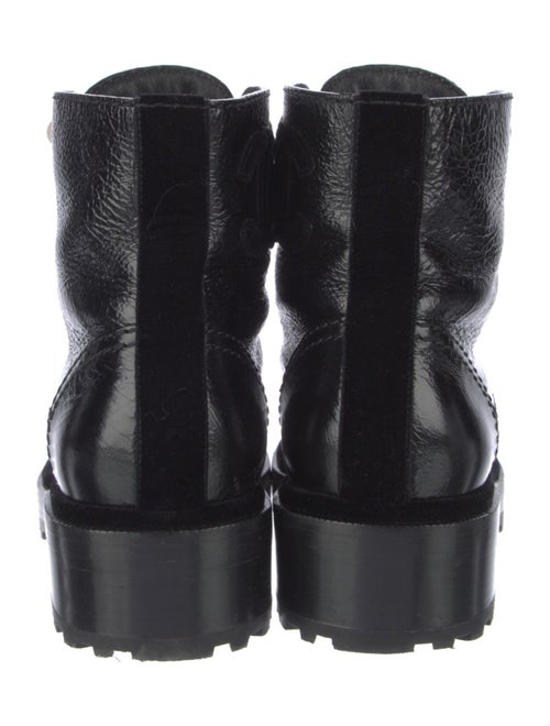 Chanel 2021 Interlocking CC Logo Combat Boots