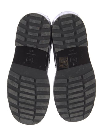 Chanel 2021 Interlocking CC Logo Combat Boots