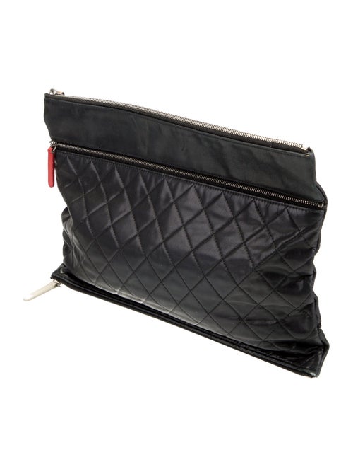 Chanel Quilted Zip O-Case