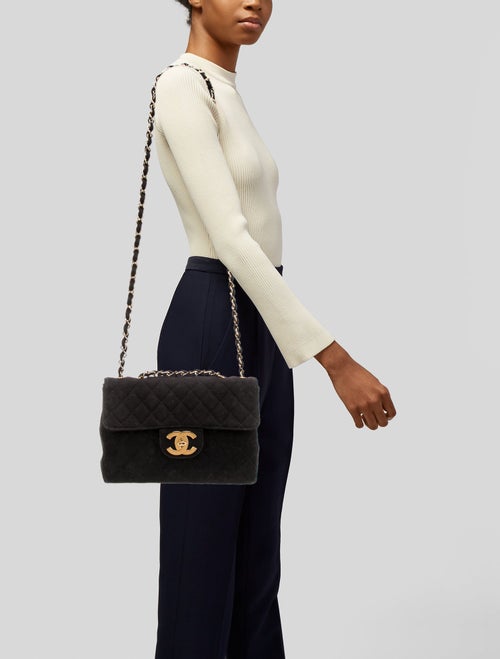 Chanel Classic Jersey Jumbo XL Maxi Flap Bag