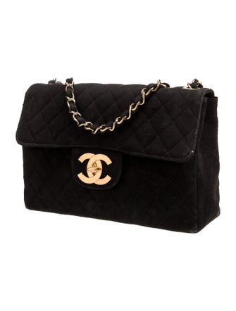 Chanel Classic Jersey Jumbo XL Maxi Flap Bag