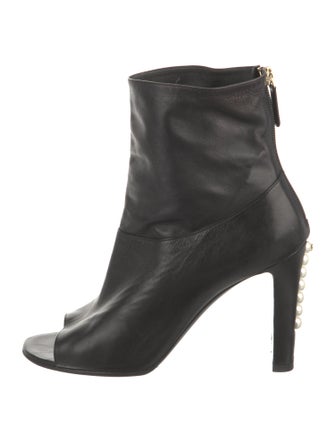 Chanel 2014 Interlocking CC Logo Boots