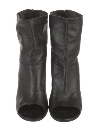 Chanel 2014 Interlocking CC Logo Boots