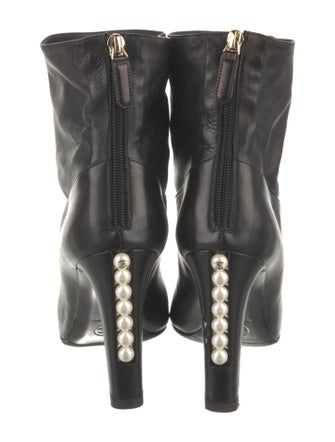 Chanel 2014 Interlocking CC Logo Boots
