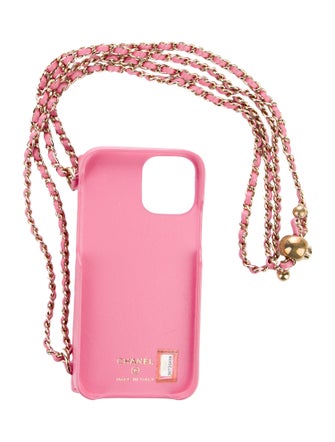 Chanel Quilted iPhone 12 Case w/ Chain