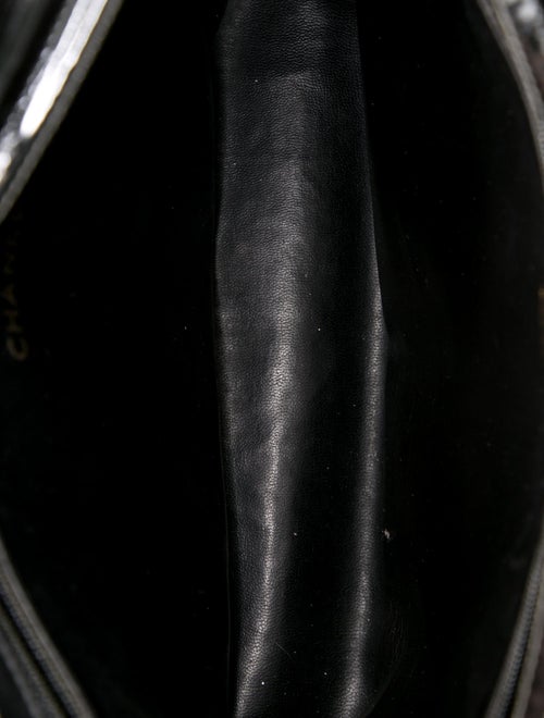 Chanel Patent Leather Quilted Tote Bag