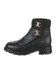 Chanel 2023 Interlocking CC Logo Combat Boots