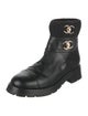 Chanel 2023 Interlocking CC Logo Combat Boots