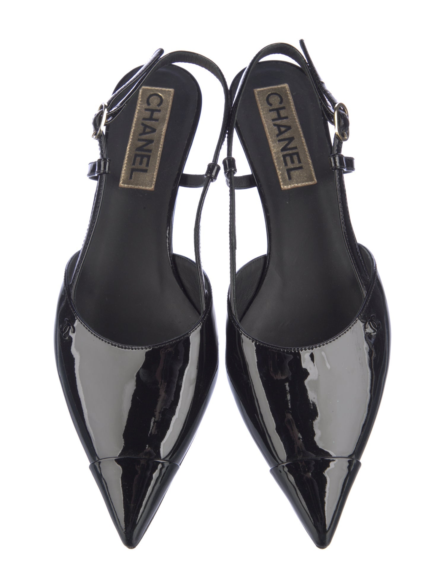 Chanel 2022 Interlocking CC Logo Slingback Pumps