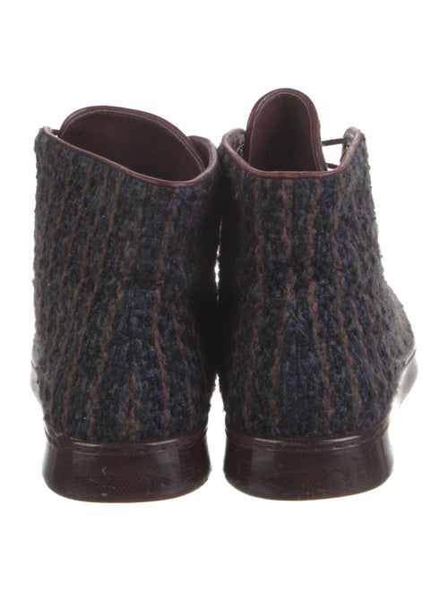 Chanel Tweed Printed Sneakers