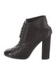 Chanel 2012 Interlocking CC Logo Lace-Up Boots