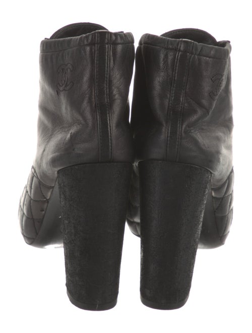 Chanel 2012 Interlocking CC Logo Lace-Up Boots