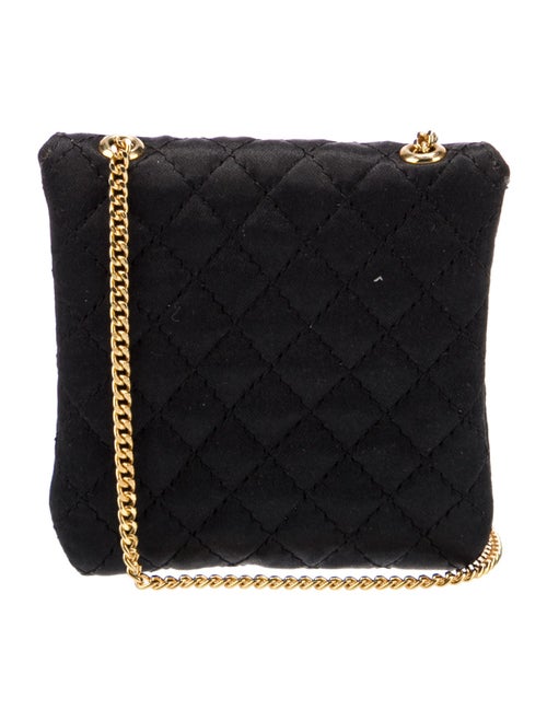 Chanel Satin Quilted Micro Flap Bag