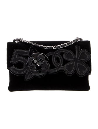 Chanel Velvet No. 5 Camellia Flap Bag
