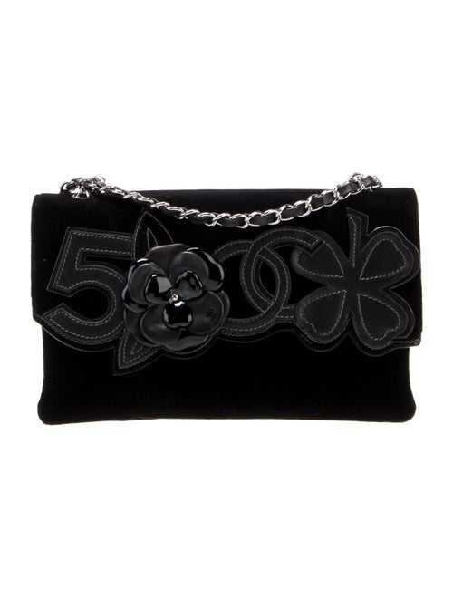 Chanel Velvet No. 5 Camellia Flap Bag